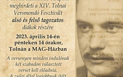 XIV. Tolnai Versmondó Fesztivál