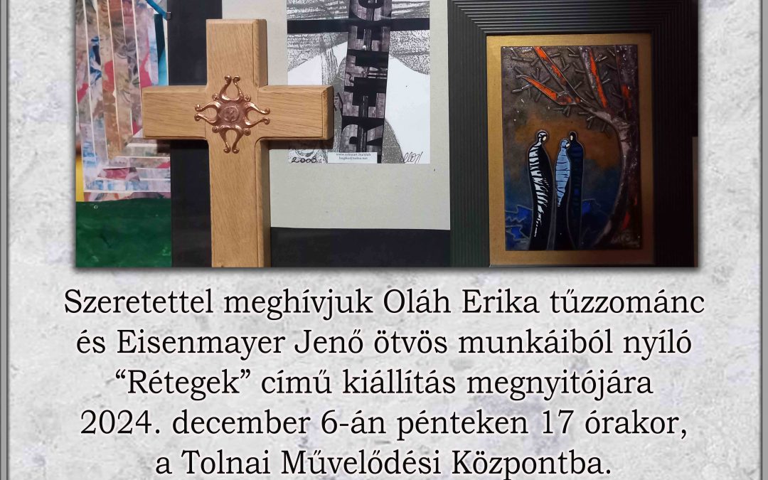 „Rétegek” – Oláh Erika tűzzománc és Eisenmayer Jenő ötvös munkáinak kiállítása